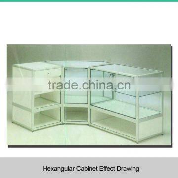 Glass retail counter