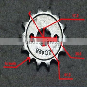 motorcycle front sprocket 14 teeth of ATV spare parts