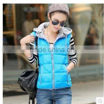 The New Spring and Winter Short Down Padded Vest Ladies Slim Vest Waistcoat Dress Coats and Jackets Woman photo-4
