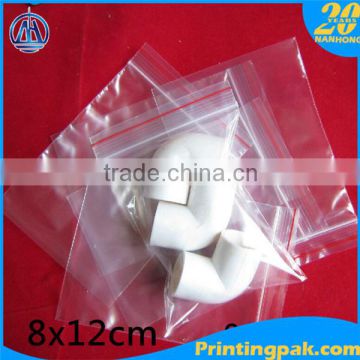 Food grade 60microns ldpe plastic transparent zip lock bag