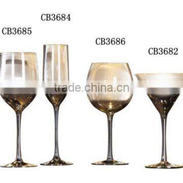 Colored glass drinkware