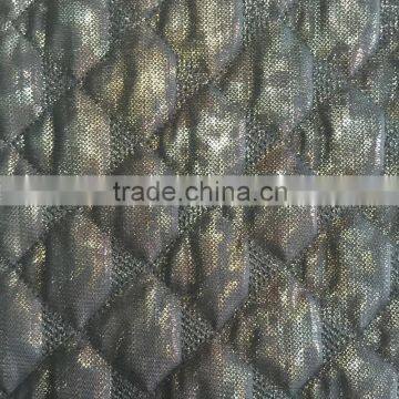 Lace Embrodiery Quilting Fabric,thermal Fabric for Down Coat,jacket and Garment photo-2