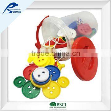 Nursery School Kid's Educational Toy 54PCS Big Button Tub photo-5