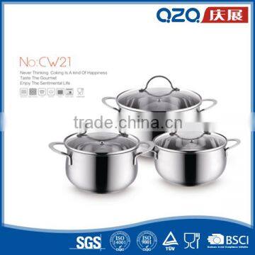 Material safety and health stainless steel cookware set in home&kitchen