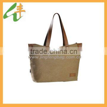 2014 new simple style canvas fashion ladies handbag