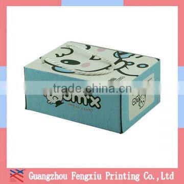 Cheap Custom Made Corrugated Paper Baby Shoe Box With Handle photo-4