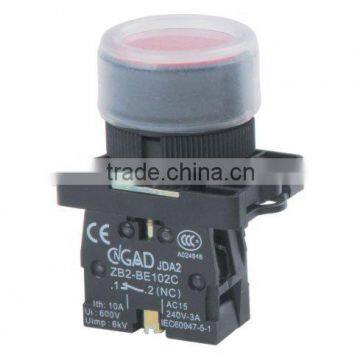 GB2-EP42 CNGAD red booted momentary pushbutton switch