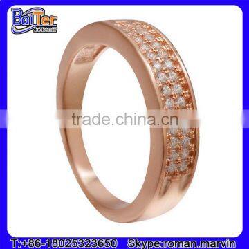 High Polished Stainless Steel Gold Couple Ring Without Stone photo-4