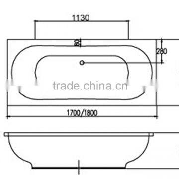 SUNZOOM UPC/cUPC Certified Portable Freestanding Acrylic Bath Tub,hot Tub Bathtub, Sexy Family Spa Tub photo-2