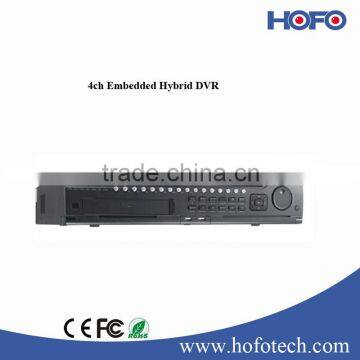 Hikvision 4ch hybrid dvr,original English version DVR can connect with ip camera