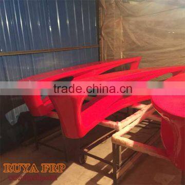 Fiberglass Moon Bench Chair 2M Long Stool Resin Furniture Fashion for Public Rest Area photo-3