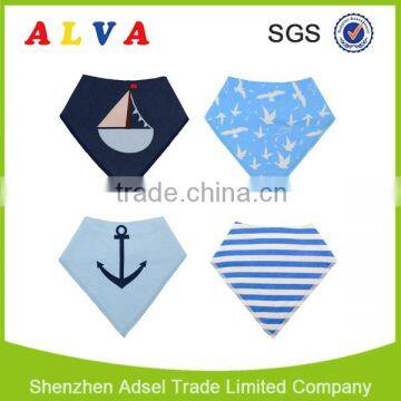 2016 Alva Absorbent New Customized Patterns Bandana Drool Bibs                        
                                                Quality Choice