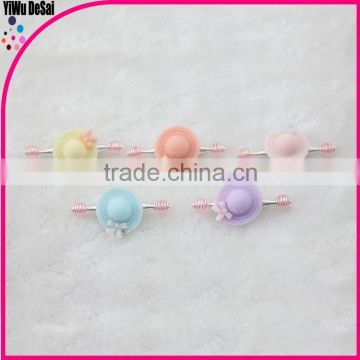 The new selling children's hair accessories Plastic cap hair clip