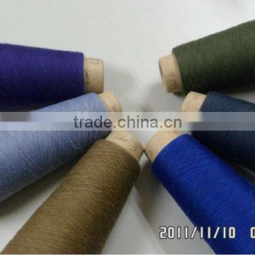 21/1 Polyester Doped Dyed Spun Yarn with Stock