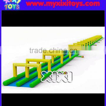 XIXI 300m/1000ft dual lane Inflatable slide the city with arches