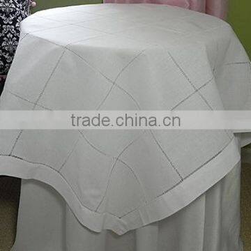 Ladder hemstitch linen table cloth