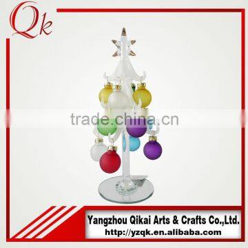 christmas decoration tree with beautiful glass ball