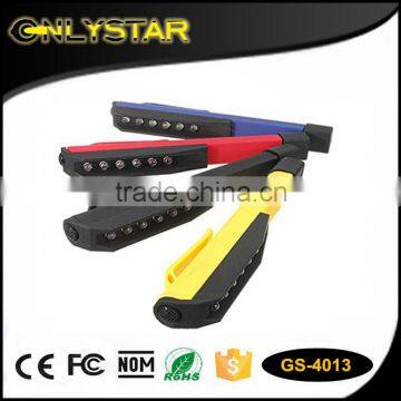 Onlystar GS-4013 plastic pocket work light magntic clip 6 led pen torch