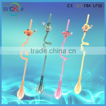 long handle plastic straw spoons