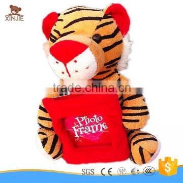 good quality plush tiger toy with photo frame