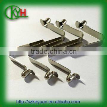 Custom Nickel Plated Steel u Shaped Small Flat Spring Clip