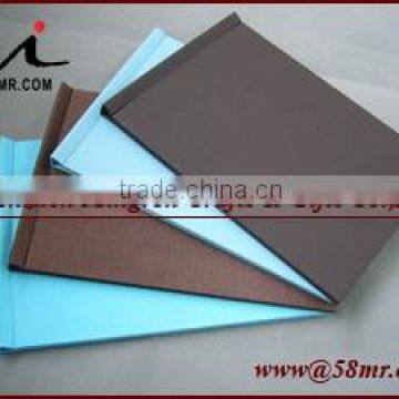 Leather Fabric Cloth Document File Book Folder Clip Holder