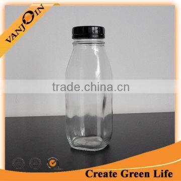 New Square Glass Bottles With Tamper Evident Cap