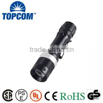 Mini 3Watt Q5 LED Torch Flashlight Zoom AA Small Flash Light