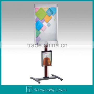 Poster stand B1 + universal pocket for leaflets