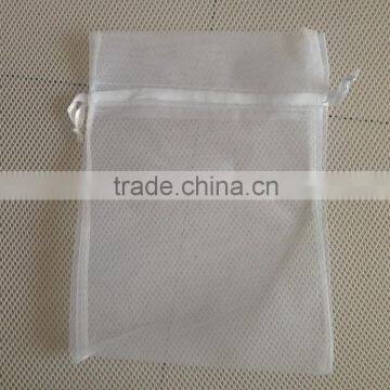 polyester white organza mesh bag for christmas gift package