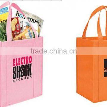 2015 Promotional Custom Printed Non Woven Reusable Grocery Bag for Shopping