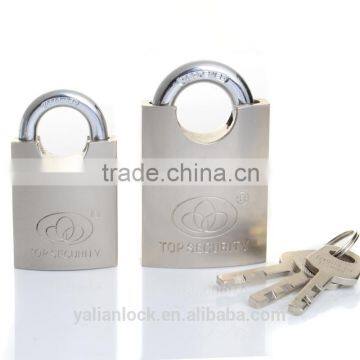 Nickel Plated Arc Type Whole Shackle Protected Vane Key Padlock