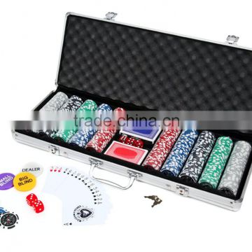 China factory professional OEM supply customized poker set 14g clay poker chips 500 pieces poker chip set