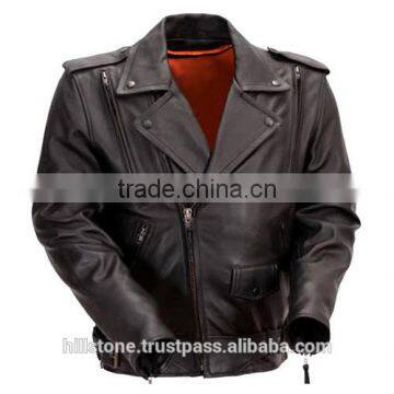 MEN'S LEATHER MOTORBIKE JACKETS