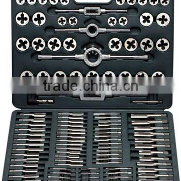 110pc alloy steel mertic or sae tap and die set garden tool set in tool