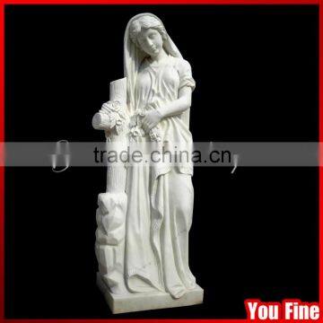 Cheap White Marble Angel Gravestone