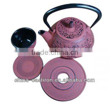 Enamel Cast Iron Teapot