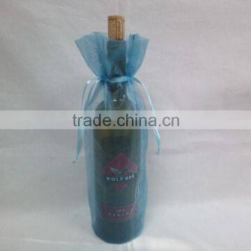 unique custom single organza wine bag for party