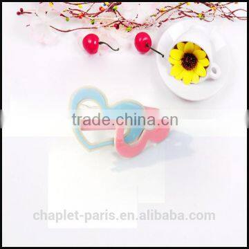 wholesale fashion cute heart cellulose acetate hairpin