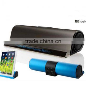 2014 new product cheap wireless re-chargable power bank bluetooth mini metal speaker