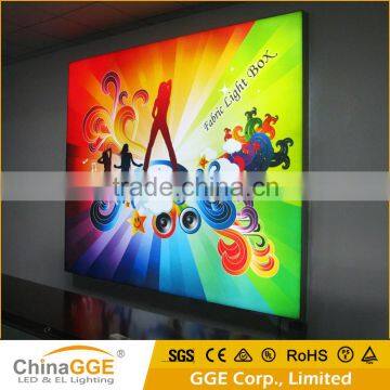 Indoor Slim Aluminous Frameless Free Standing Advertising Display Large Medium Size Tension Fabric Light Box Quality Choice photo-2