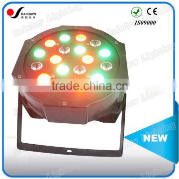 New Wholesale Pro 18pcs 1W RGBW (4in1) Mini Flat LED Par Light