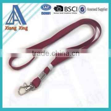 custom cheap polyester lanyards with red color