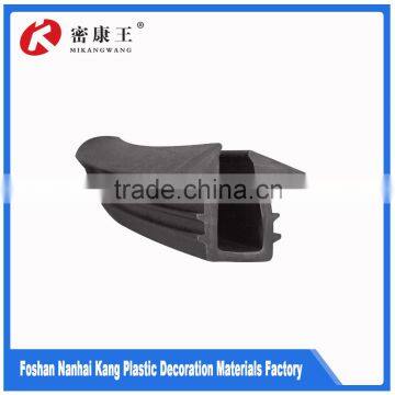 Plastic seal sliding window weather stripping