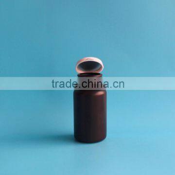 75ml Small Brown Hdpe Plastic Medicine Bottle With Tearing Cap, Medical Capsule Bottle photo-3