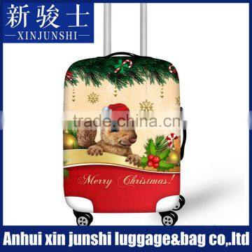 2016 promotional customized printed wholesale spandex luggage cover