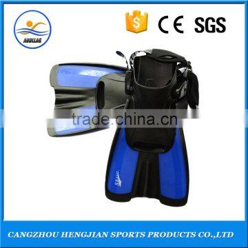 Professional free split diving fins heel open