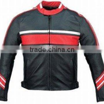 DL-1192 Leather Sports Wears , Leather Motorbike Jacket