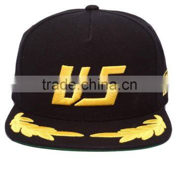 Custom Snapback Brim 6 Panel 3d Embroidery Snapback Hats photo-2