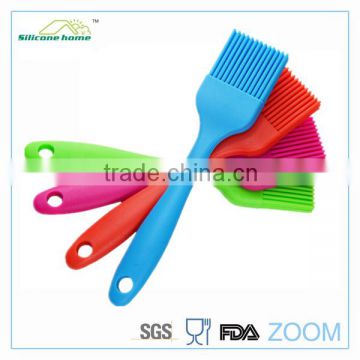 Heat-proof colorful silicone camping barbecue brush with steel inside